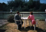 Frank and Angela enjoy Finals Day